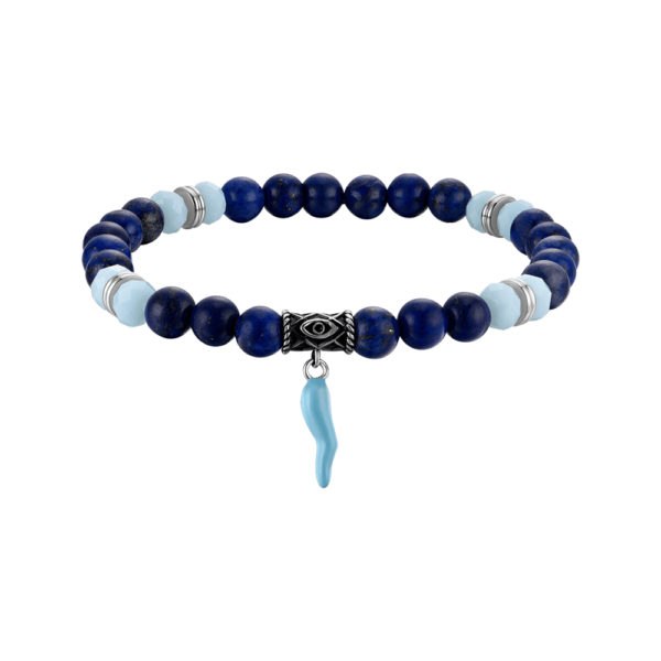 Bracciale Luca Barra Blu Amuleto turchese